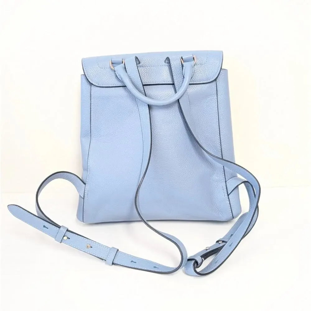 Kate Spade New York Blue Morning Sky Leather Backpack Womens One Size